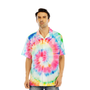 VibrantSpiralTieDyeHippieAlohaHawaiianShirtsForMenAndForWomenWT7228_5251_3