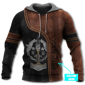 Viking Blood With Brown and Black - Personalized Hoodie