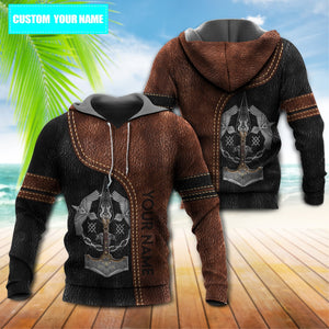 Viking Blood With Brown and Black - Personalized Hoodie