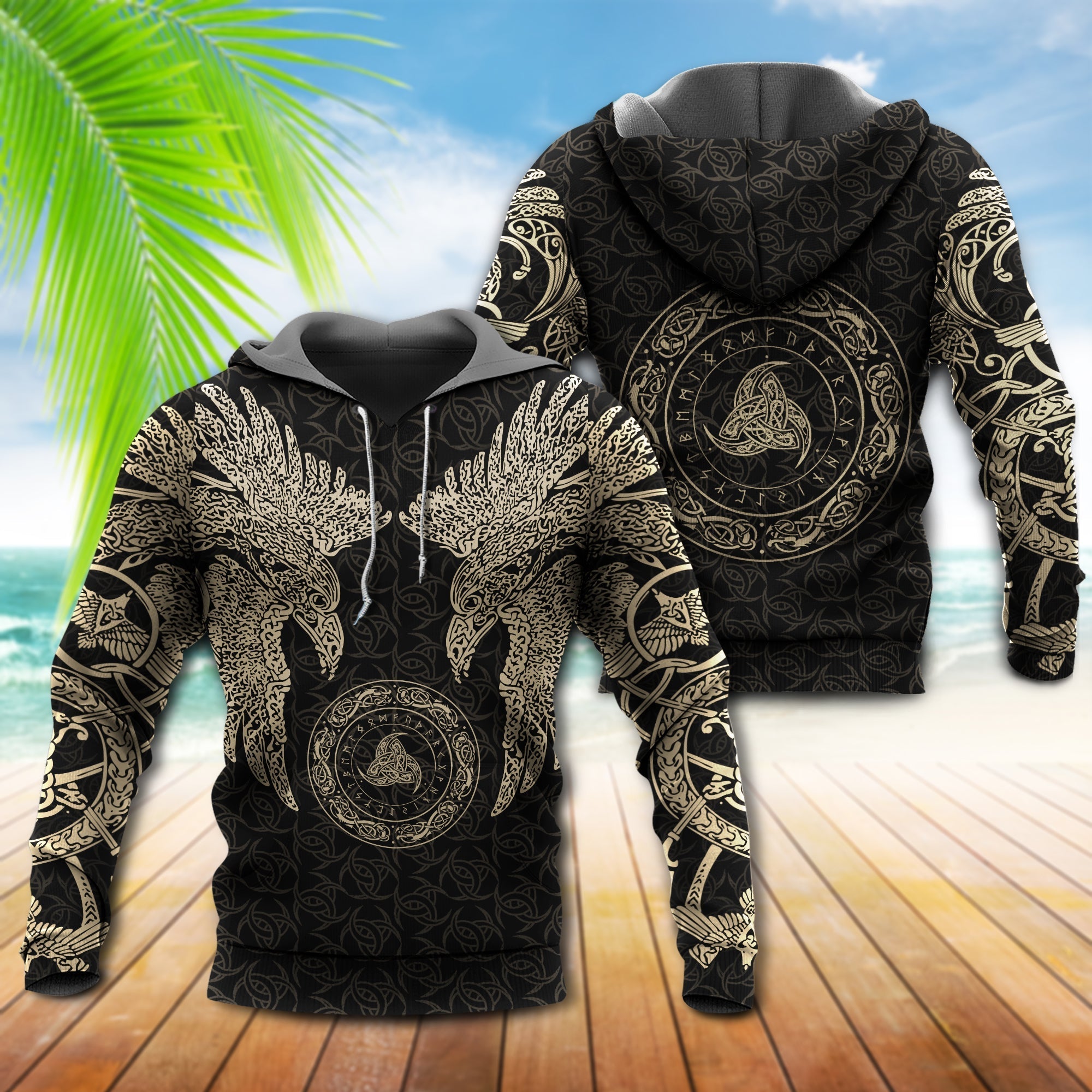 Viking Munin Tattoo Cool Style - Hoodie