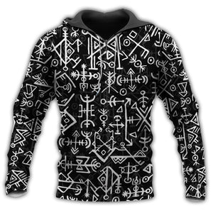 Viking Nordic Futhark Viking Classic Style - Hoodie