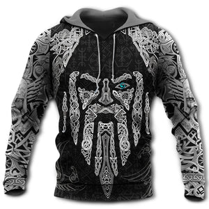 Viking Odin's Eye With Raven - Hoodie