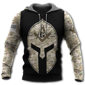 Viking Sign Amazing Black And Camo - Hoodie