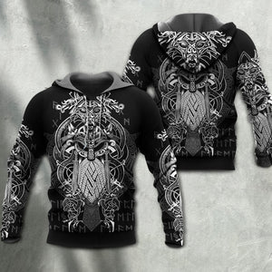 Viking Warrior Blood Pattern - Hoodie