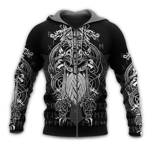 Viking Warrior Blood Pattern - Hoodie