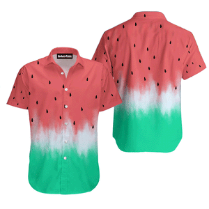 Watermelon Green And Pink Aloha - Hawaiian Shirt