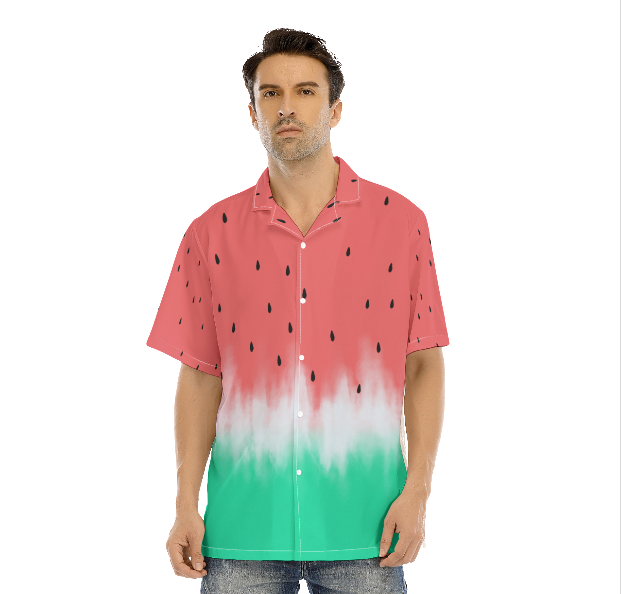 WatermelonGreenAndPinkAlohaHawaiianShirtsForMenAndForWomenHW1466_1060_3