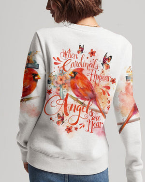 When Cardinals Appear Angels Are Near - Women's All Over Print Shirt - AT4080515