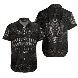 Wicca Ouija Board Black - Hawaiian Shirt