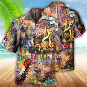 Wine Sparkling As A Glass Of Champagne - Hawaiian Shirt