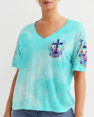 With God All Things Are Possible Lamb - Women's All Over Print Shirt - AT4080514