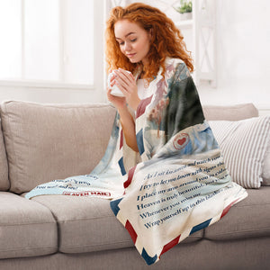 Custom Photo Wrap Yourself Up In This - Memorial Gift For Family - Personalized Blanket