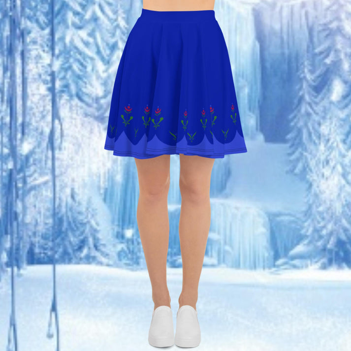 Anna Inspired Frozen Cosplay Costume - Skater Skirt