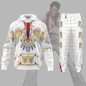 Elvis Aloha Costume From Hawaii - Fandom Hoodie Sweatshirt Sweatpants ELHS01