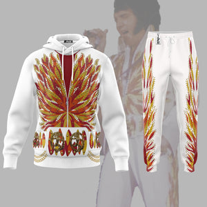 Elvis Flame Outfit Costume - Fandom Hoodie Sweatshirt Sweatpants ELHS12