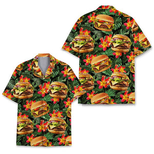 Eating Hambuger In The Tropical Forest - Hawaiian Shirt