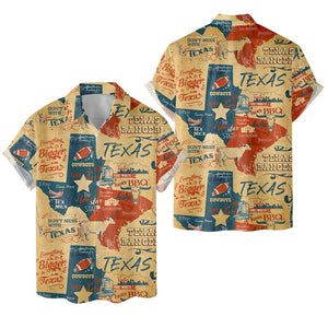 Texas Map Everything Is Bigger In Texas - Hawaiian Shirt