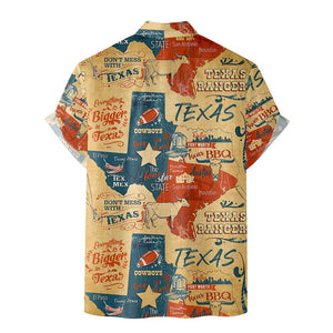 Texas Map Everything Is Bigger In Texas - Hawaiian Shirt