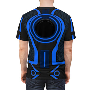 Tron Legacy Blue Tron Cosplay Costume - 3D Tshirt