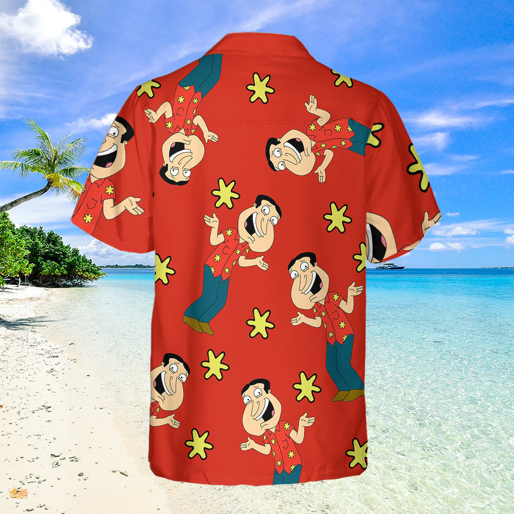 All Are Quagmire Men's Short Sleeve Hawaiian Shirt