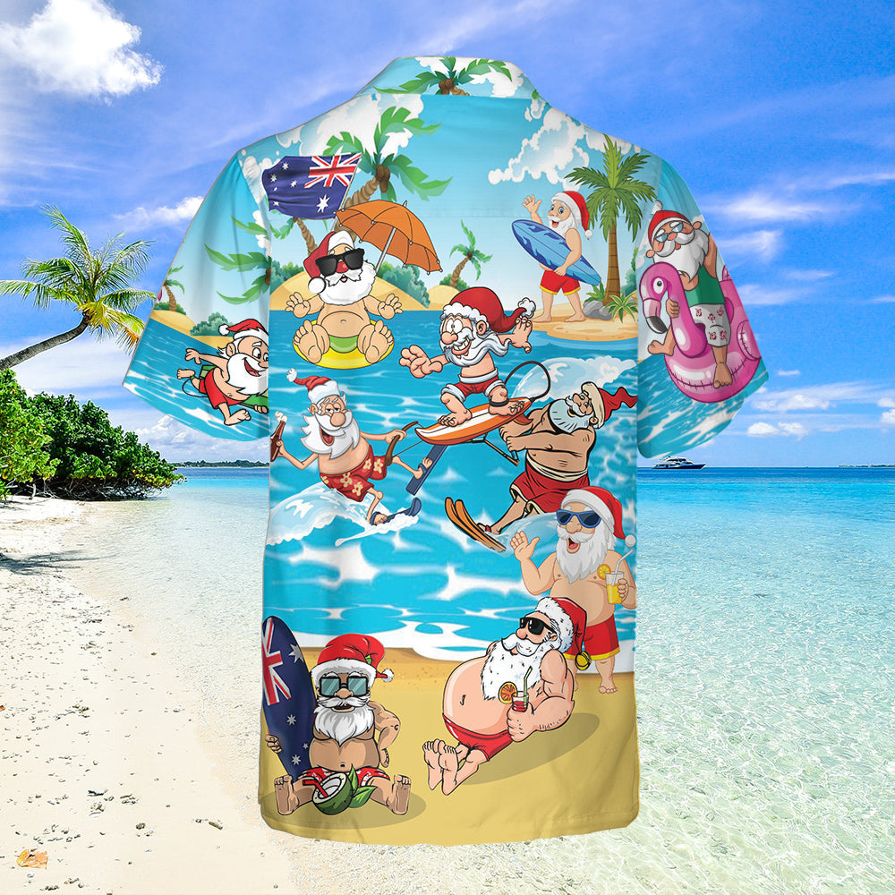 July Santa Keeping The Christmas Spirit Alive Year Round Hawaiian Shirt