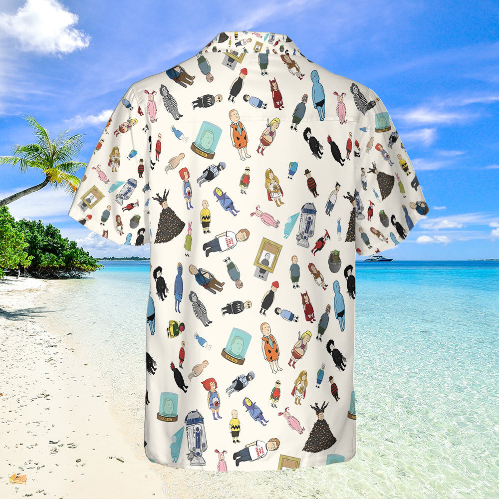 Bobby Hill King Of The Hill Pattern Hawaiian Shirt