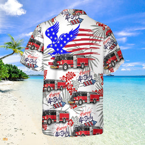 Schaumburg, Illinois, Schaumburg Fire Department, 4Th Of July Hawaiian Shirt