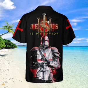 Knights Templar Jesus Aloha Hawaiian Shirts For Men and Women