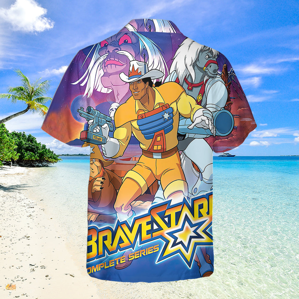 BraveStarr Wikipedia Men's Short Sleeve Hawaiian Shirt