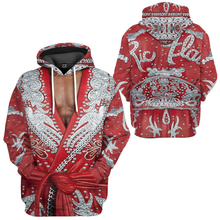 custom ric flair apparel gm24907 3d custom fleece hoodies 126812