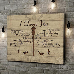 Couple Wedding Anniversary I Choose You Canvas