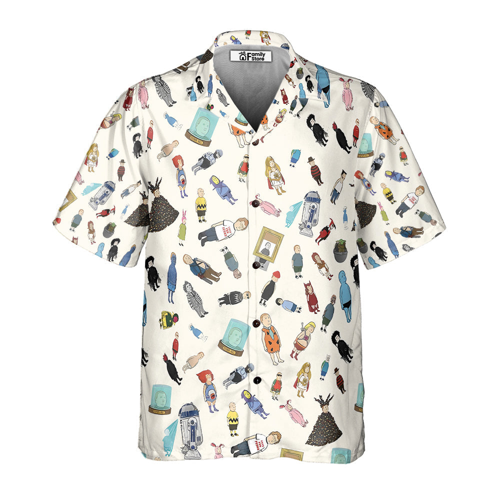 Bobby Hill King Of The Hill Pattern Hawaiian Shirt