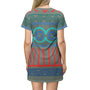 friendly oaken t shirt dressskater dresslittle lady shay boutiqueall over printaopaop clothing 595349