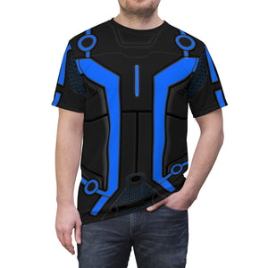 Tron Legacy Blue Tron Cosplay Costume - 3D Tshirt