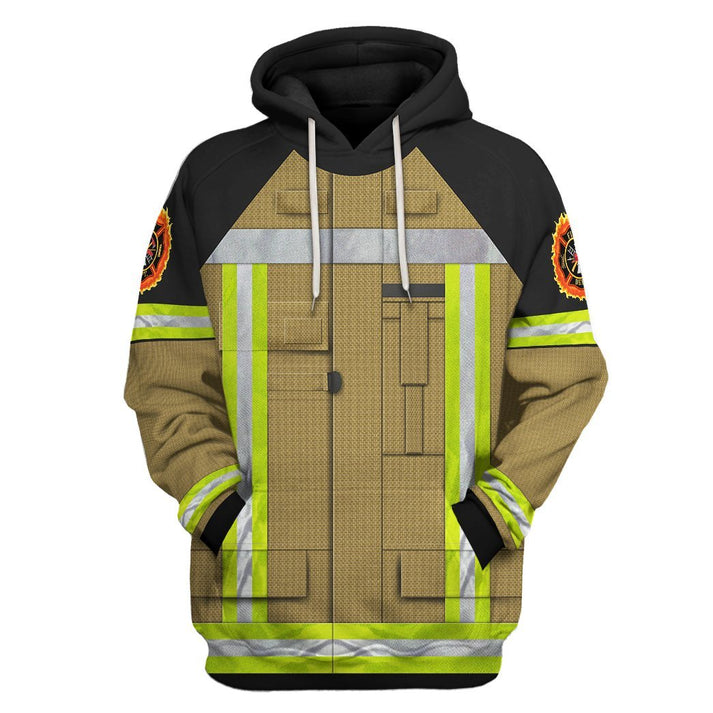 3D Firefighter Uniform - Personalized Costume Cosplay Hoodie