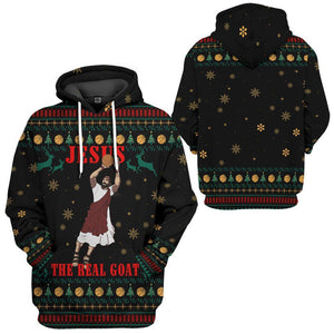 Nba Jesus The Real Goat Slam Dunk - Hoodie