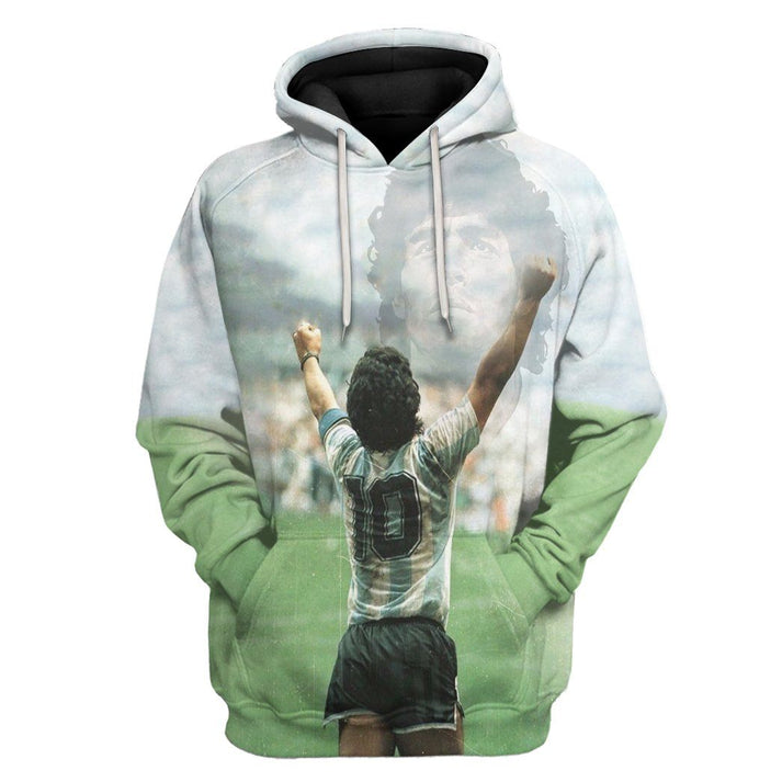 Bearbubble 3D Maradona Tribute - Hoodie