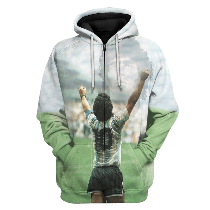 Bearbubble 3D Maradona Tribute - Hoodie