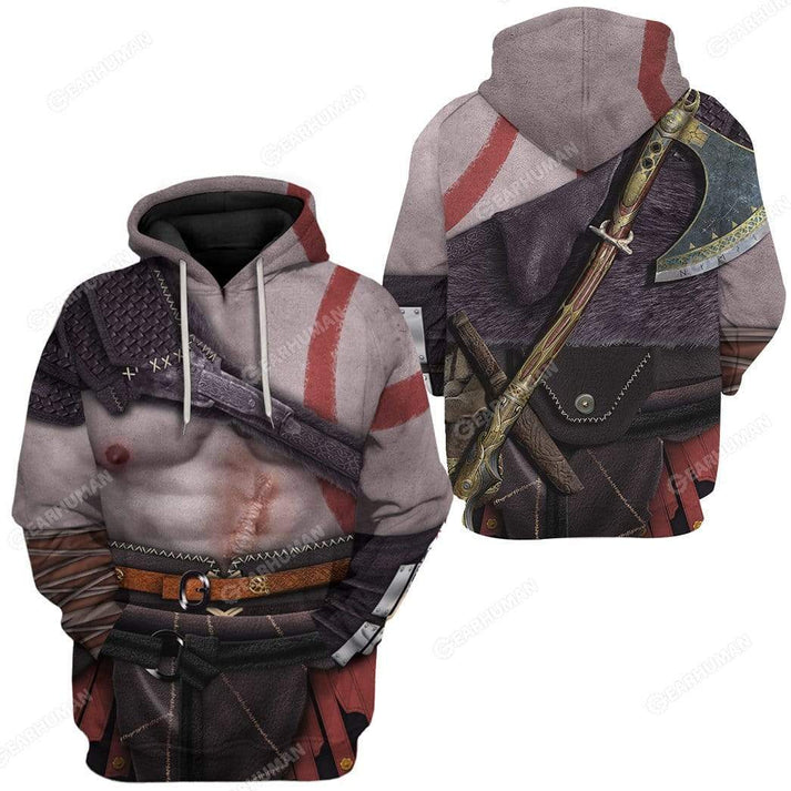 Kratos God Of War Apparel Costume Cosplay - Hoodie