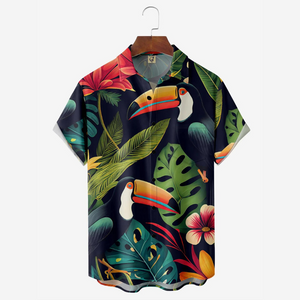 The Toucan In The Tropical Forest - Hawaiian Shirt