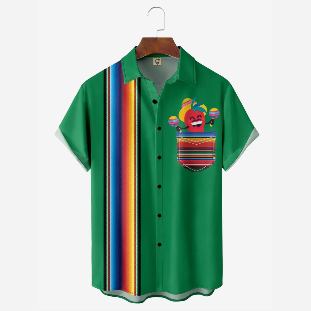 Green Cinco de Mayo Creative Chili - Hawaiian Shirt