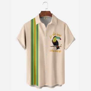 Apricot Color Be The Best Toucan - Hawaiian Shirt