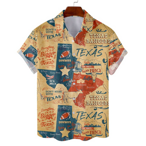 Texas Map Everything Is Bigger In Texas - Hawaiian Shirt