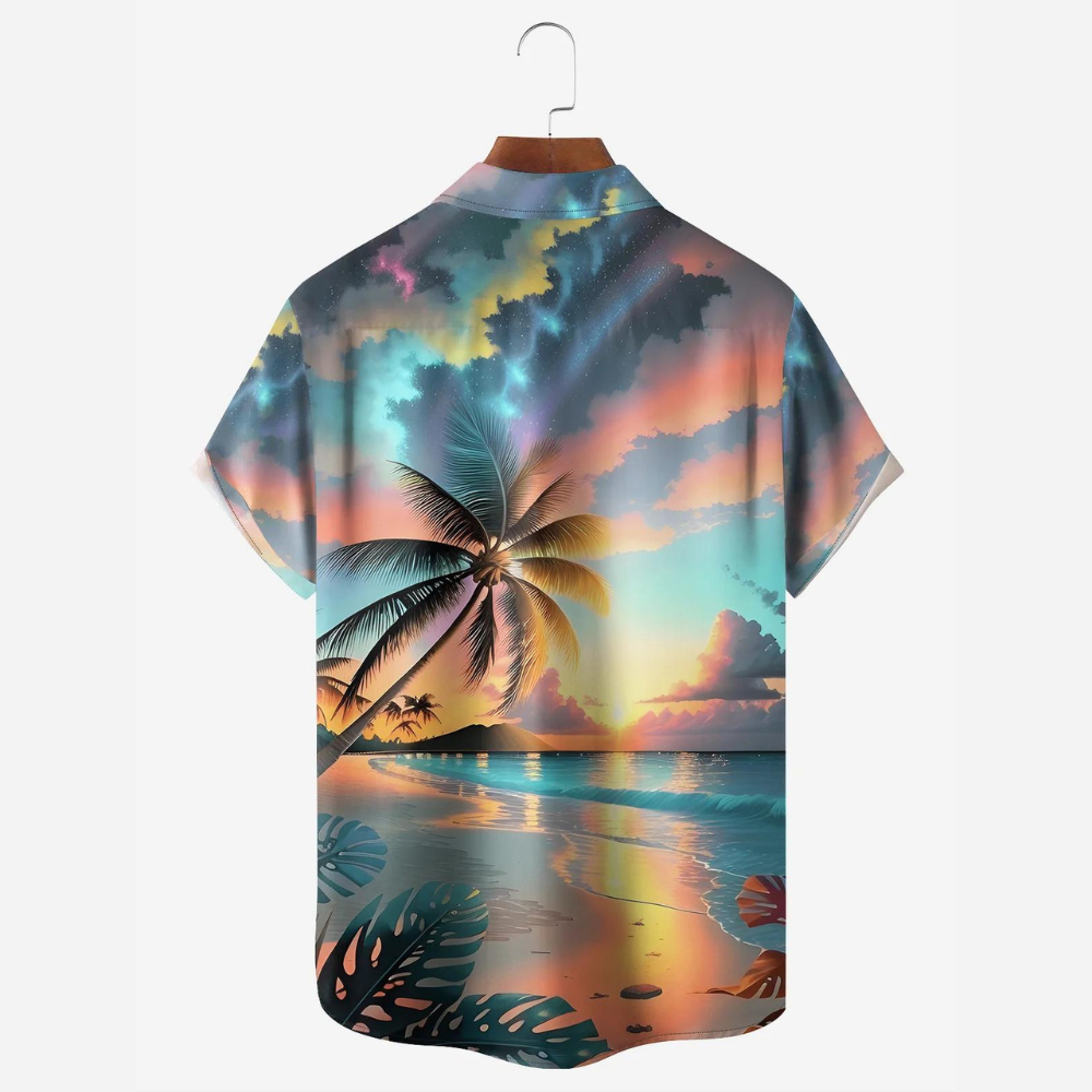 Coconut Tree Magneficient Views In The Beach - Hawaiian Shirt