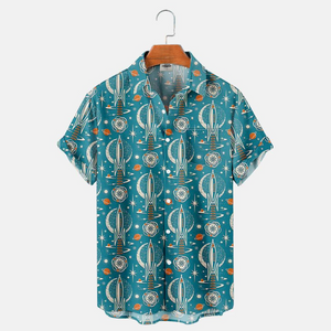 Atomic Rocket Space Exploration - Hawaiian Shirt