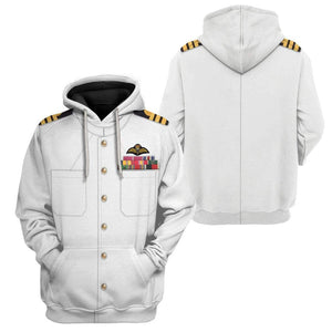 White Uniforms Of The Royal Navy - Costume Cosplay Hoodie