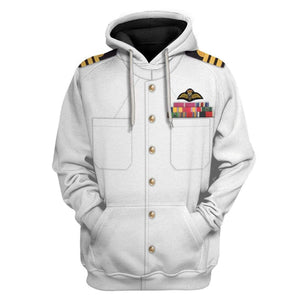 White Uniforms Of The Royal Navy - Costume Cosplay Hoodie