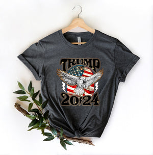 2024 Trump Flag Eagle - Gift For Republican - Unisex Shirt