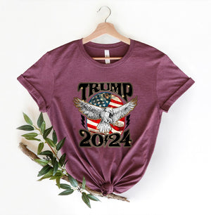 2024 Trump Flag Eagle - Gift For Republican - Unisex Shirt