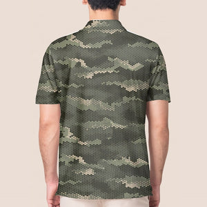 Skull Military Camo - Gift For Golf Lovers - Men Polo